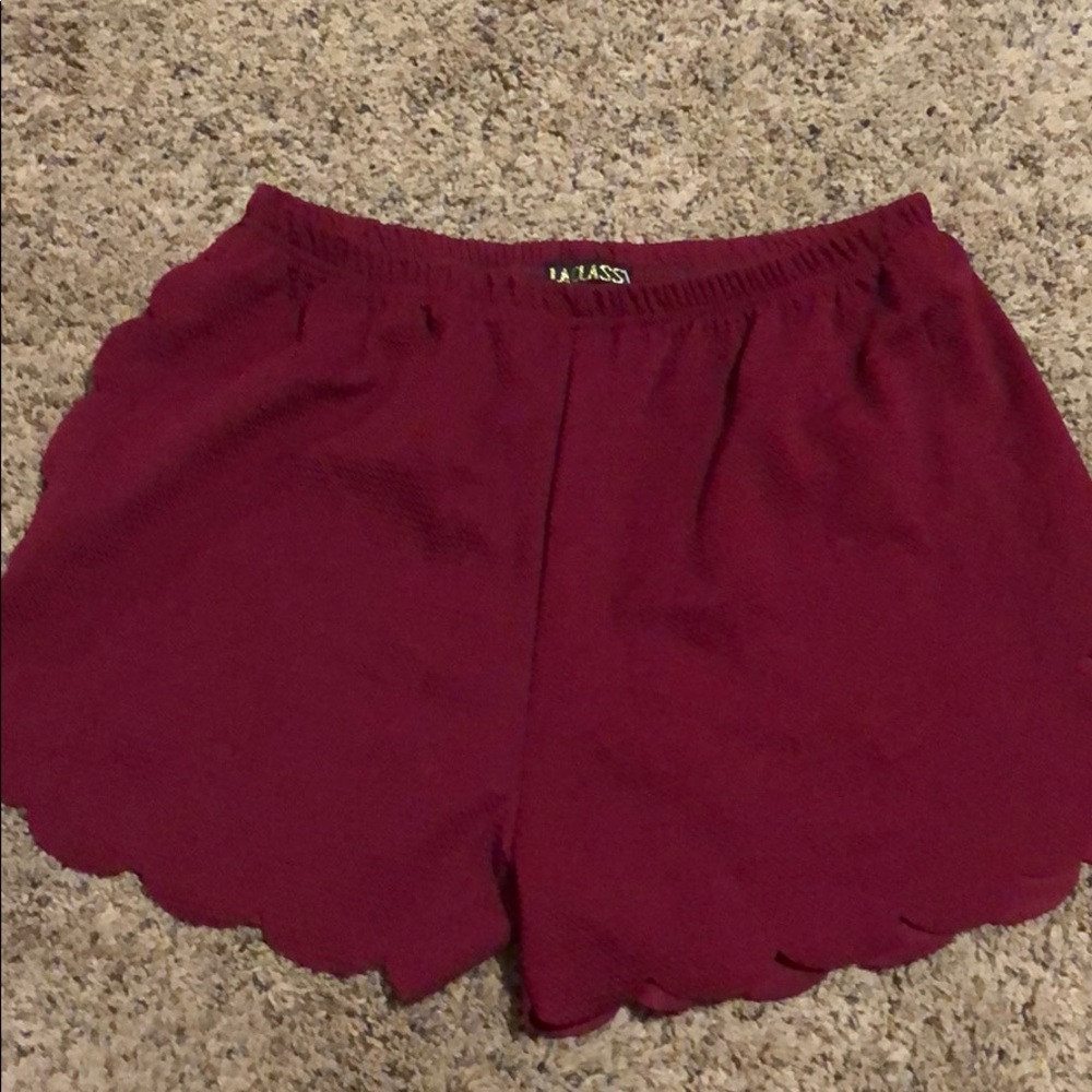 Burgundy Shorts